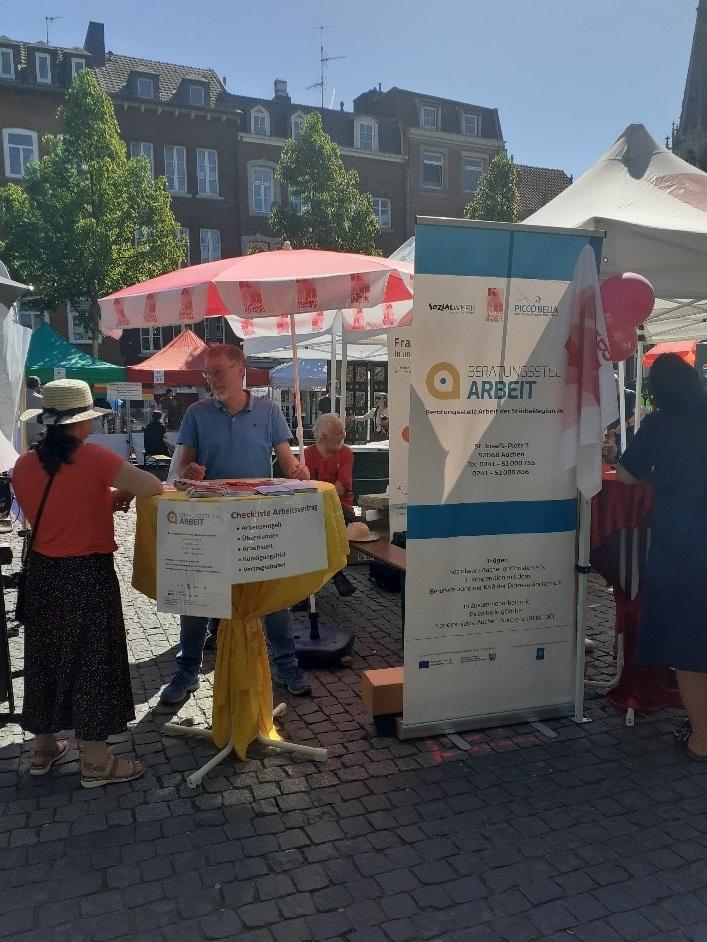 1. Mai 2025: Infostand Katschhof Aachen